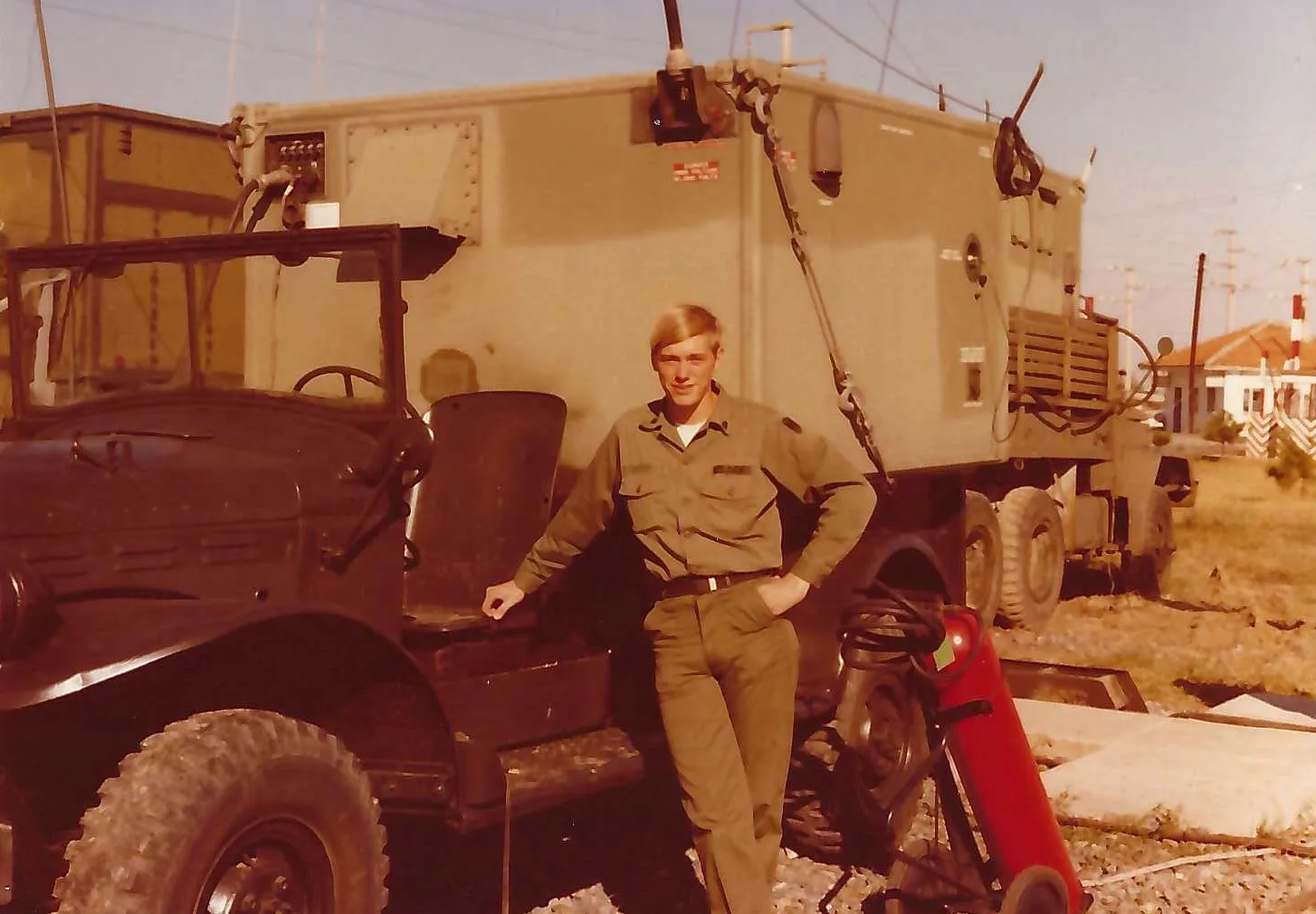 Dave Gabbard worked out of a communication pod, known as a RATT rig, for one year in Cakmakli, Turkey
